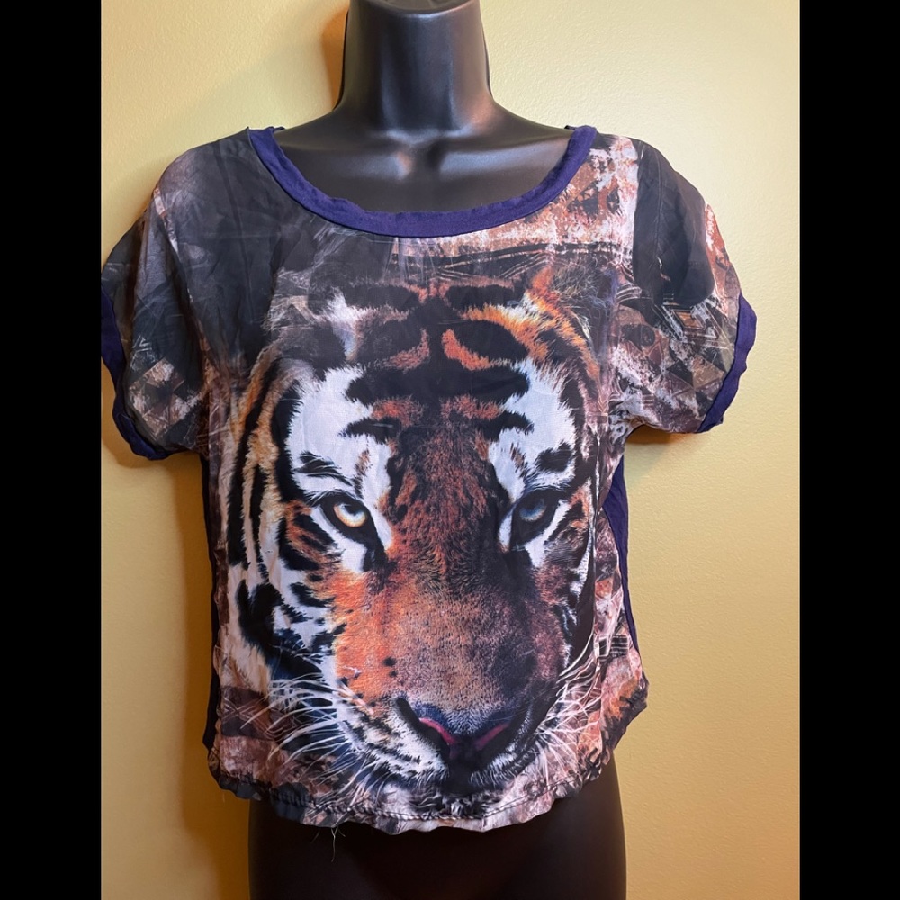 SheerTiger Crop Top